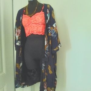 Minimum Midnight Blue Kimono Top